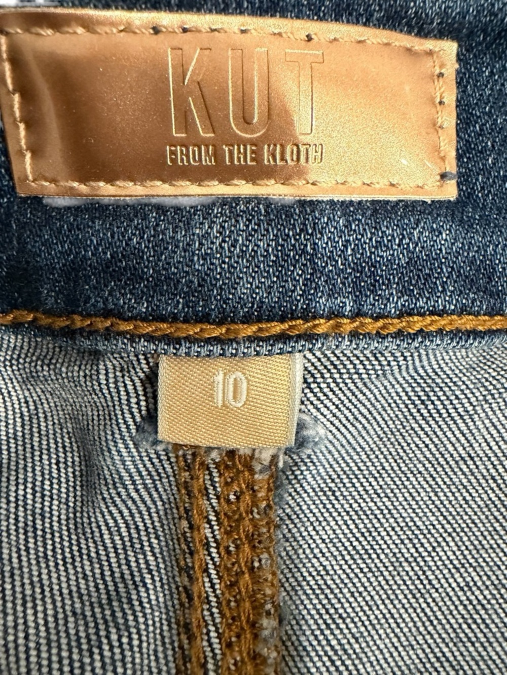 KUT from the Kloth Jodi High Rise Wide Leg Jeans Porkchop Pockets Sz 10 - Picture 8 of 9
